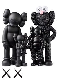 KAWS Family Vinyl Figures Black
