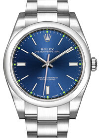 Rolex Oyster Perpetual Blue Dial 114300